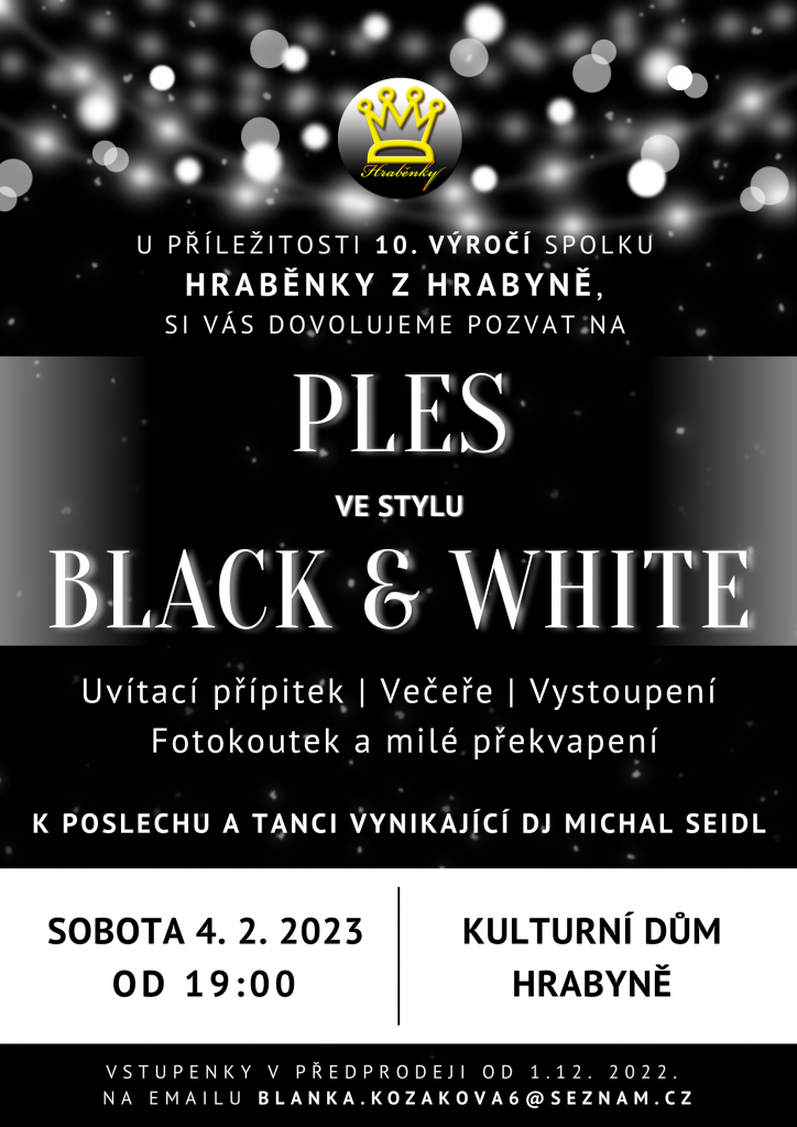 PLES VE STYLU BLACK & WHITE